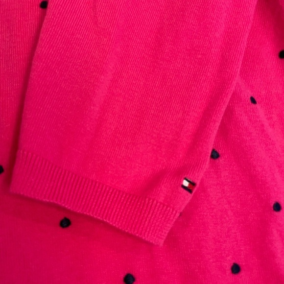 Tommy Hilfiger Pink Polka Dot Sweater - Picture 9 of 10